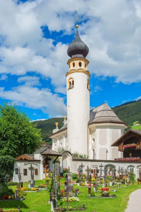Framed Print : Church San Michele, Innichen, Puster valley, Alto Adige, Italy Framed Print : Church San Michele, Innichen, Puster valley, Alto Adige, Italy