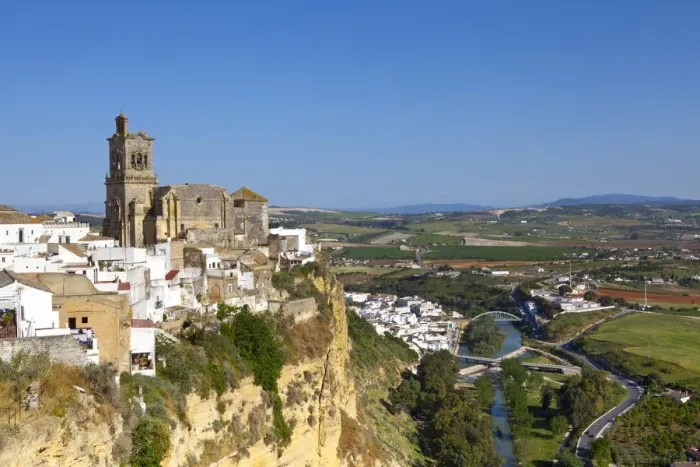 Framed Print : Church of San Pedro & the surounding countryside, Arcos De la Fontera, Cadiz Province Framed Print : Church of San Pedro & the surounding countryside, Arcos De la Fontera, Cadiz Province