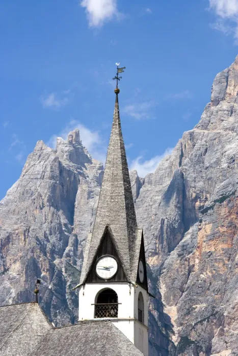 Framed Print : Church in San Vito, Dolomites, Veneto, Italy Framed Print : Church in San Vito, Dolomites, Veneto, Italy