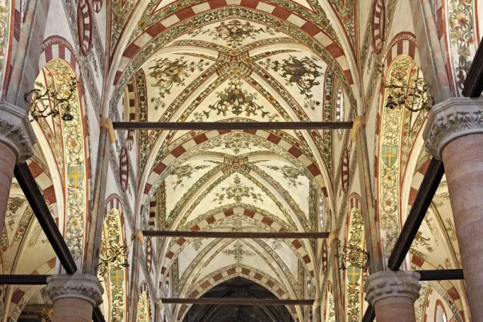 Framed Print : Church Santa Anastasia, Verona, Veneto, Italy