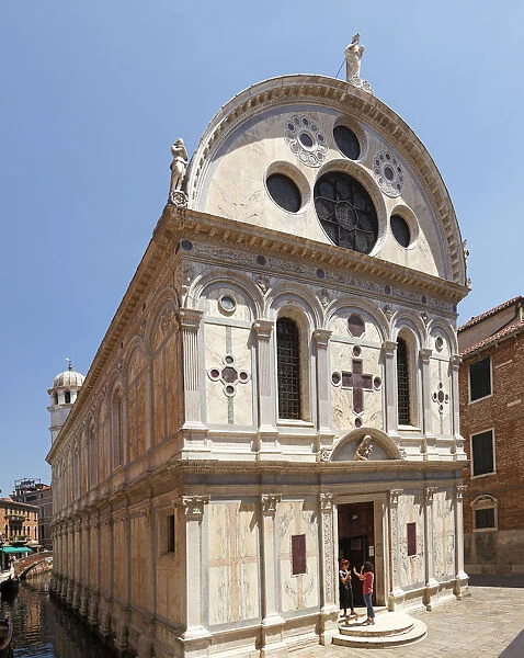 Church Santa Maria dei Miracoli in the Sestiere of Cannaregio, Venice, Veneto, Italy