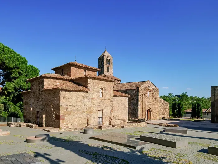 Framed Print : Church of Santa Maria and Mausoleum of Sant Miquel, The churches of Egara, Terrassa, Catalonia, Spain