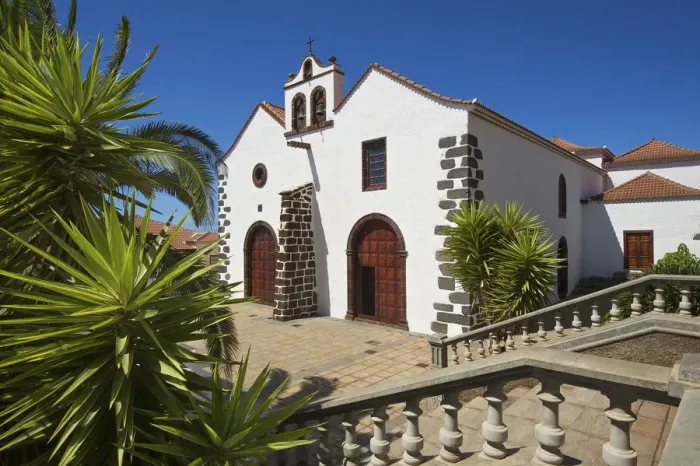 Framed Print : Church in Santo Domingo de Garafia, La Palma, Canaries, Spain Framed Print : Church in Santo Domingo de Garafia, La Palma, Canaries, Spain