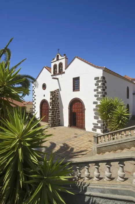 Framed Print : Church in Santo Domingo de Garafia, La Palma, Canaries, Spain Framed Print : Church in Santo Domingo de Garafia, La Palma, Canaries, Spain