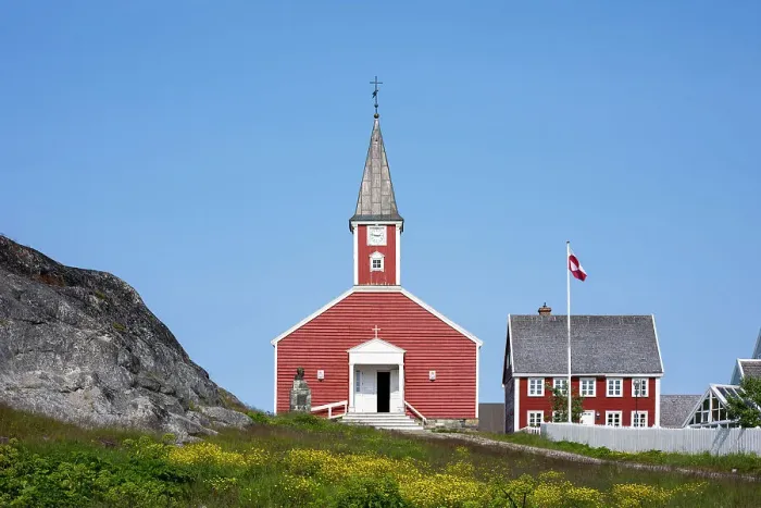 Framed Print : Church of our Saviour, Old Nuuk, Nuuk, Greenland Framed Print : Church of our Saviour, Old Nuuk, Nuuk, Greenland