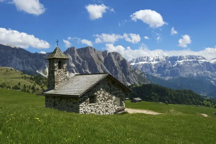 Framed Print : Church, Seceda, Val Gardena, Trentino, South Tyrol, Italy Framed Print : Church, Seceda, Val Gardena, Trentino, South Tyrol, Italy
