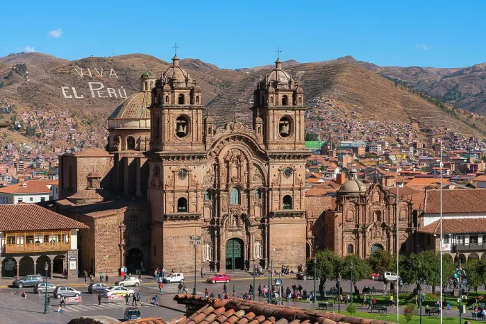 Framed Print : Church of the Society of Jesus and Plaza de Armas Square, UNESCO, Cusco, Cusco Province, Cusco Region, Peru