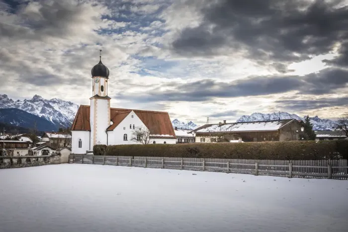 Framed Print : Church of St. Jakob in Wallgau, Upper Bavaria, Bavaria, Germany Framed Print : Church of St. Jakob in Wallgau, Upper Bavaria, Bavaria, Germany