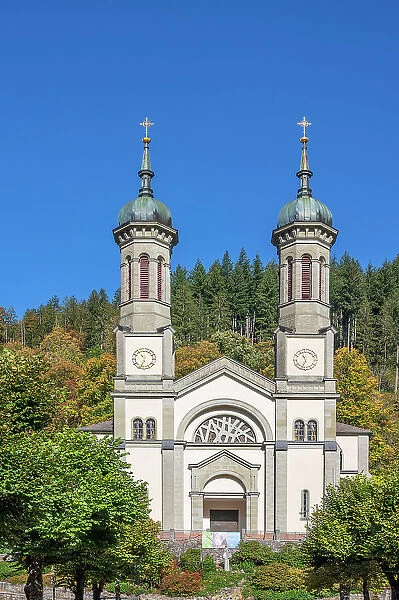 Church St. John Baptist at Todtnau, Black Forest, Baden-Wurttemberg, Germany