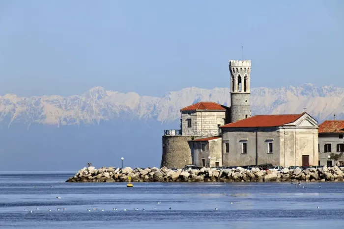 Framed Print : Church of St. Klement and the Punta Lighthouse, Piran, Primorska, Adriatic Coast Framed Print : Church of St. Klement and the Punta Lighthouse, Piran, Primorska, Adriatic Coast