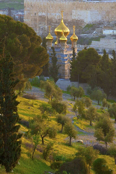Church Of St. Mary Magdelene, Mount Of Olives, Jerusalem, Israel, Middle East