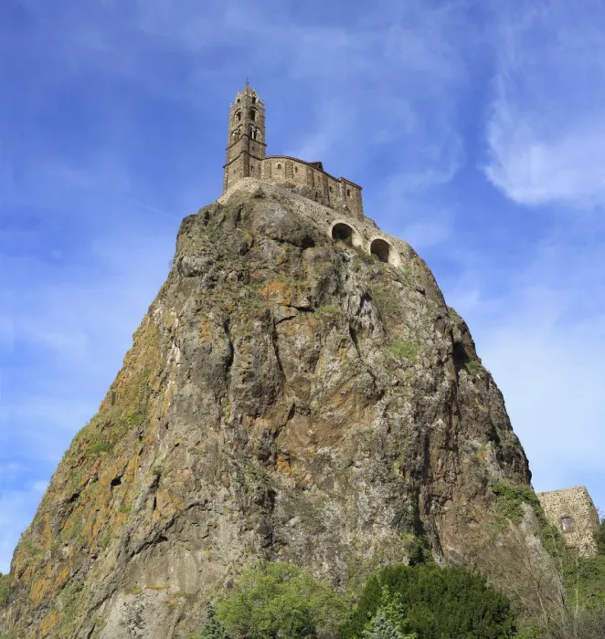 Framed Print : Church of St. Michel d Aiguilhe, Le Puy-en-Velay, Auvergne, France