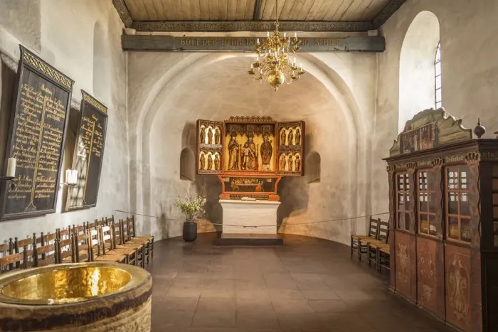 Framed Print : Church of St. Severin in Keitum, Sylt, Schleswig-Holstein, Germany