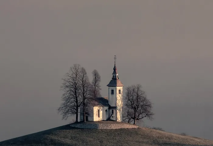 Framed Print : Church of St. Thomas, Skofja Loka, Slovenia Framed Print : Church of St. Thomas, Skofja Loka, Slovenia