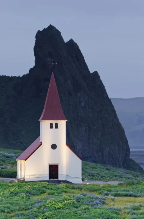 Framed Print : Church at Vik i Myrdal, Iceland Framed Print : Church at Vik i Myrdal, Iceland