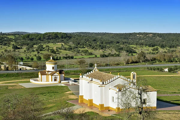 The churches of Monforte. Alentejo, Portugal