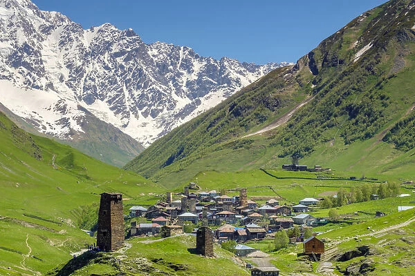 Chvibiani and Zhibiani, Ushguli, Samegrelo-Zemo Svaneti region, Georgia
