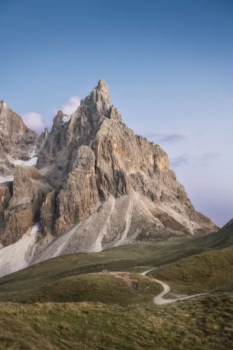Framed Print : Cimon della Pala Mountain in Pale di San Martino Mountains Group