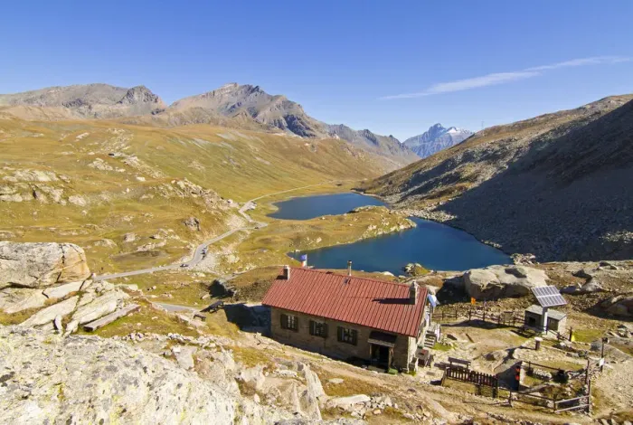 Framed Print : CittA'A  di Chivasso mountain hut. Nivolet Hill, Gran Paradiso national park, Piedmont, Italy