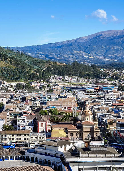 City Center, elevated view, Otavalo, Imbabura Province, Ecuador