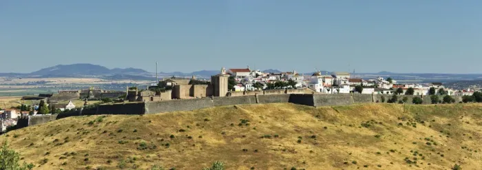 Framed Print : The city of Elvas. These bastions surround all the city, making them the biggest artillery