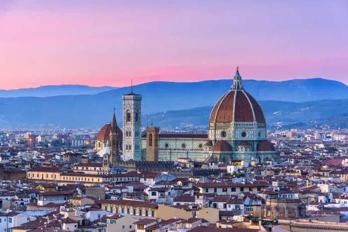 Framed Print : City of Florence seen from Michelangelos square at sunset, Tuscany, Italy, Europe Framed Print : City of Florence seen from Michelangelos square at sunset, Tuscany, Italy, Europe