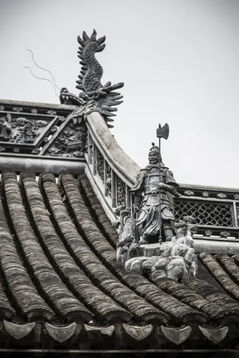 Framed Print : City God Temple, Old City, Shanghai, China