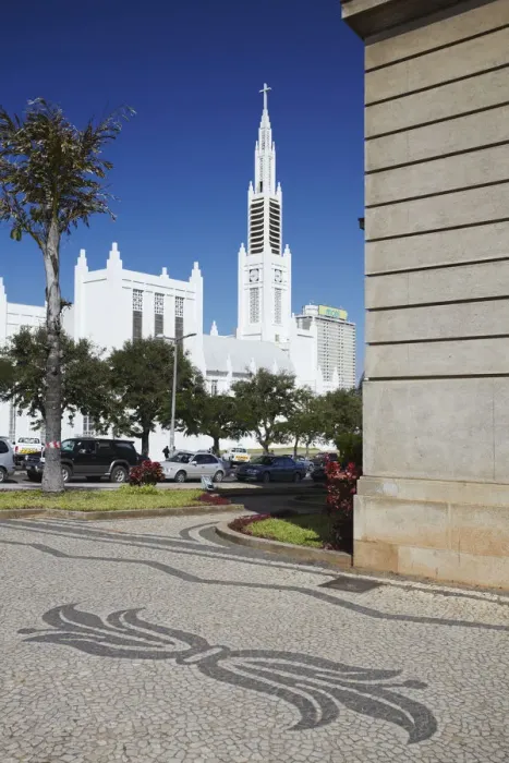 Framed Print : City Hall and Cathedral of Nossa Senhora de Conceicao, Maputo, Mozambique