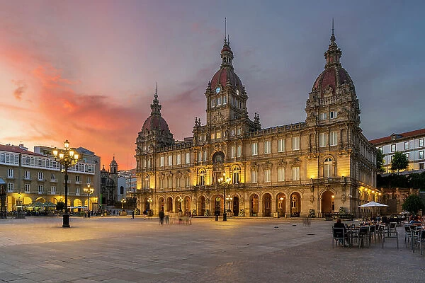 City Hall, A Coruna, Galicia, Spain
