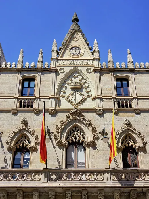 Framed Print : City Hall, detailed view, Terrassa, Catalonia, Spain Framed Print : City Hall, detailed view, Terrassa, Catalonia, Spain