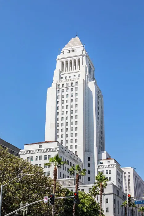 Framed Print : City Hall, Downtown, Los Angeles, California. United States Framed Print : City Hall, Downtown, Los Angeles, California. United States