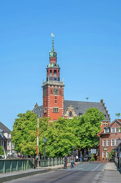 City hall of Leer, East Frisia, Lower Saxony, Germany