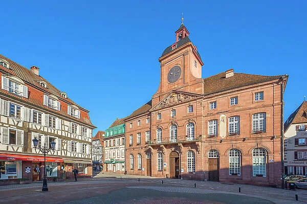 City hall, Wissembourg, Bas-Rhin, Alsace, Alsace-Champagne-Ardenne-Lorraine, Grand Est, France