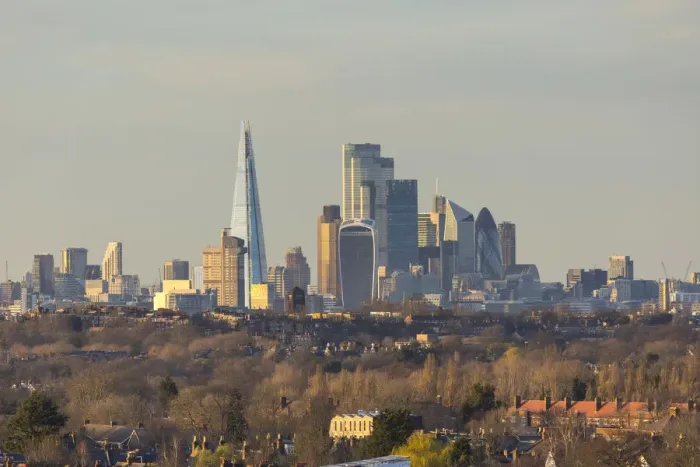 Framed Print : City of London from Crystal Palace, England, UK