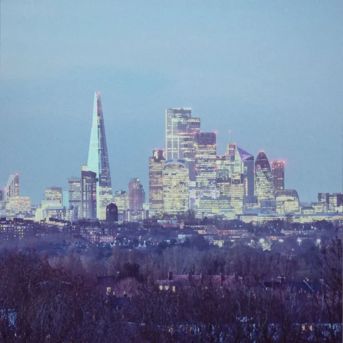 Framed Print : City of London from Crystal Palace, England, UK Framed Print : City of London from Crystal Palace, England, UK