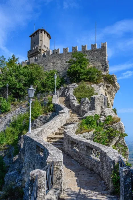 Framed Print : City of San Marino. Republic of San Marino, Europe. The fortress of Guaita on Mount Framed Print : City of San Marino. Republic of San Marino, Europe. The fortress of Guaita on Mount