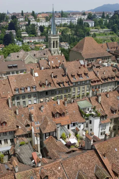 Framed Print : City scene of Bern, Switzerland Framed Print : City scene of Bern, Switzerland