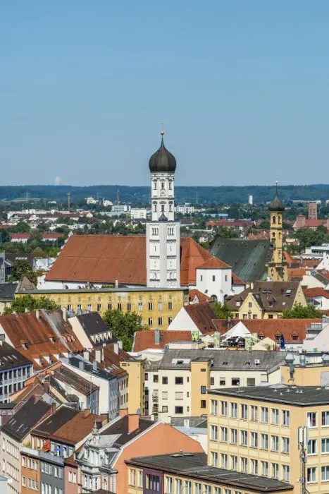 Framed Print : City skyline, Augsburg, Bavaria, Germany Framed Print : City skyline, Augsburg, Bavaria, Germany