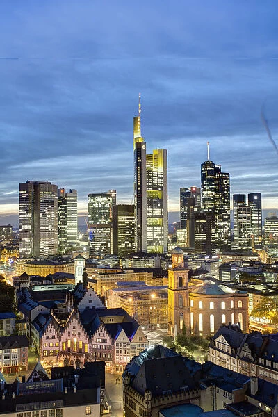 City skyline, Frankfurt-am-Main, Hessen, Germany