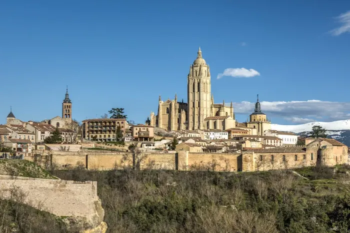 Framed Print : City skyline with the Gothic Cathedral, Segovia, Castile and Leon, Spain Framed Print : City skyline with the Gothic Cathedral, Segovia, Castile and Leon, Spain