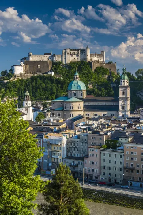 Framed Print : City skyline from Kapuzinerberg, Salzburg, Austria Framed Print : City skyline from Kapuzinerberg, Salzburg, Austria