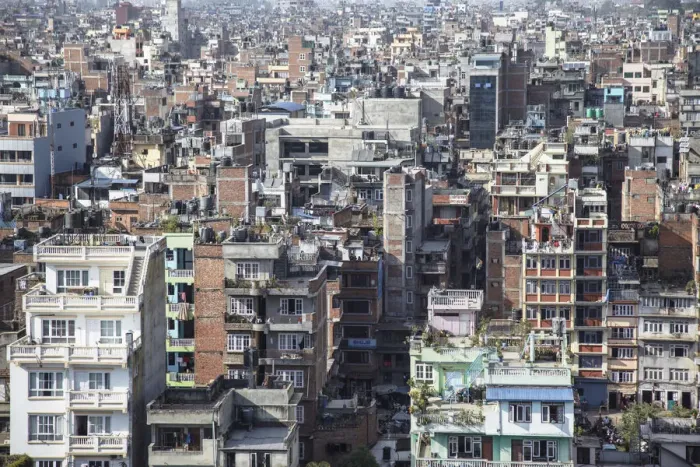 Framed Print : City skyline, Kathmandu, Nepal Framed Print : City skyline, Kathmandu, Nepal