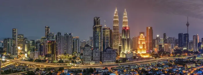 Framed Print : City skyline, Kuala Lumpur, Malaysia
