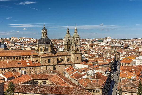 City skyline with La Clerecia church, Salamanca, Castile and Leon, Spain