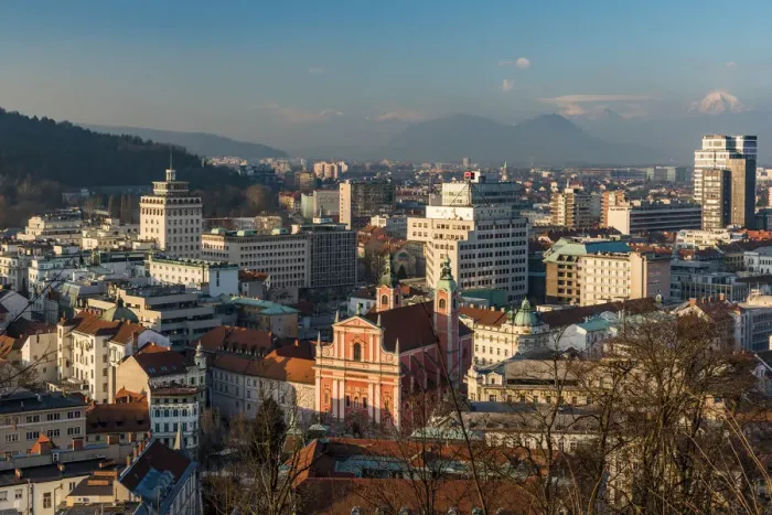 Framed Print : City skyline, Ljubljana, Slovenia Framed Print : City skyline, Ljubljana, Slovenia