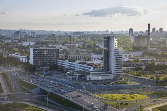 Framed Print : City Skyline on the outskirts of Minsk, Belarus Framed Print : City Skyline on the outskirts of Minsk, Belarus