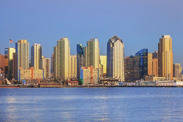 City skyline, San Diego, California, USA