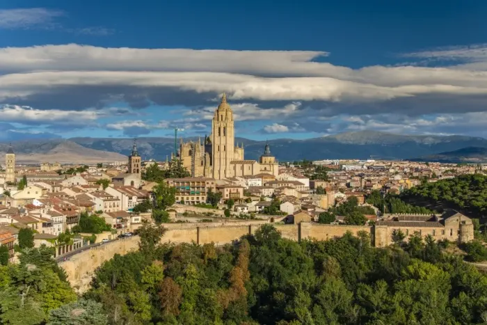 Framed Print : City skyline, Segovia, Castile and Leon, Spain Framed Print : City skyline, Segovia, Castile and Leon, Spain