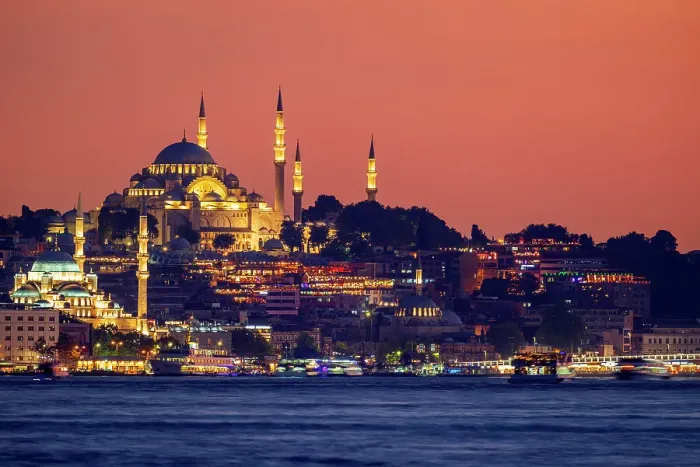 Framed Print : City skyline with Suleymaniye Mosque, Istanbul, Turkey Framed Print : City skyline with Suleymaniye Mosque, Istanbul, Turkey