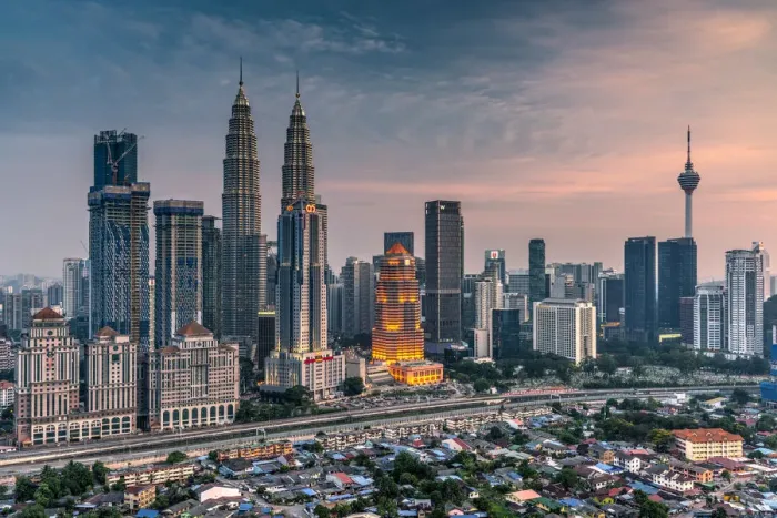 Framed Print : City skyline at sunset, Kuala Lumpur, Malaysia Framed Print : City skyline at sunset, Kuala Lumpur, Malaysia